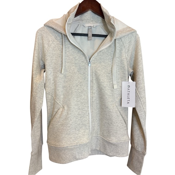 Athleta Tops - Athleta Women's Heather Gray Triumph Hoodie Zip Up Jacket size Small